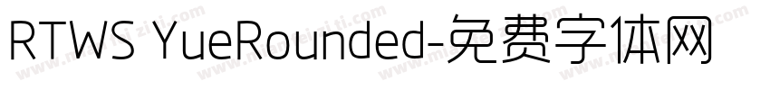 RTWS YueRounded字体转换